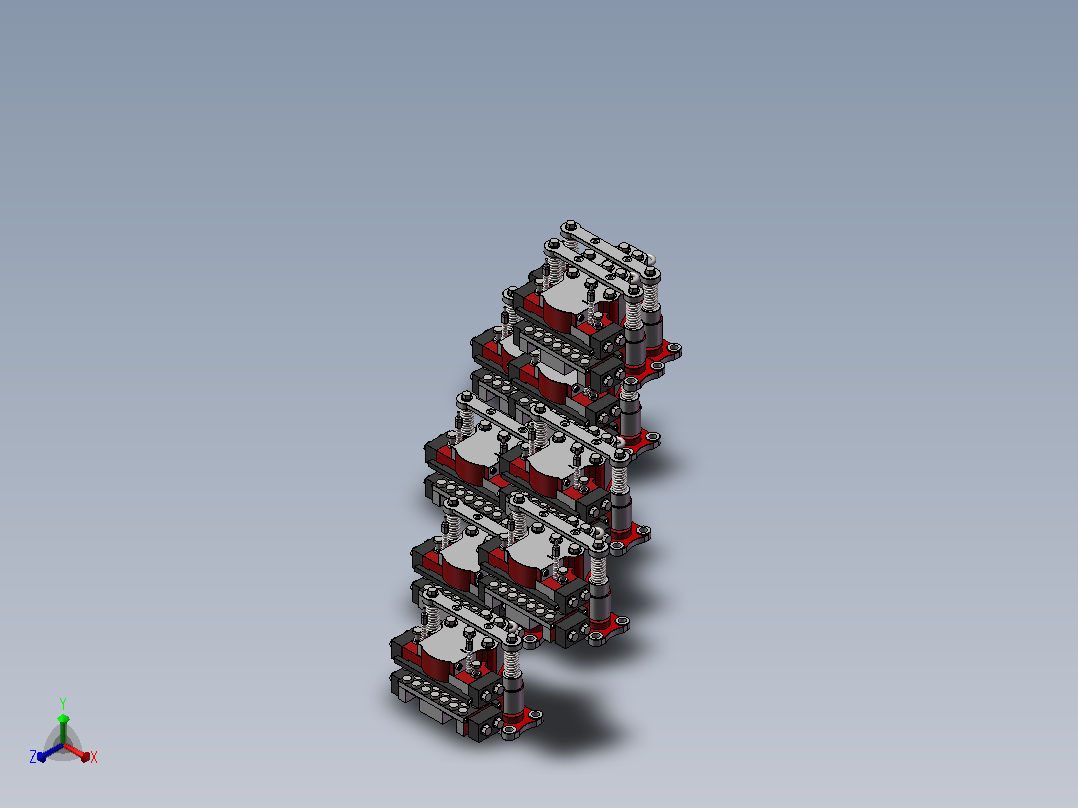 9种AGS-55-系列液压盘式制动器正等轴测图