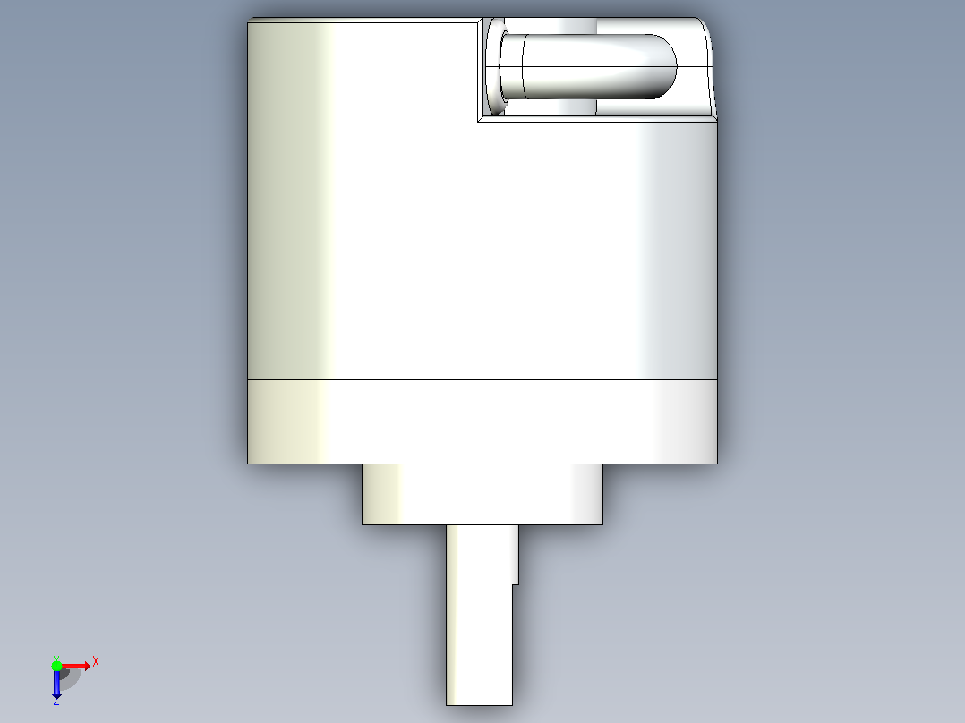 编码器增量编码器ZOH01-S6-100俯视图