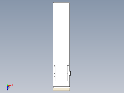 滚珠丝杠直线轴带导轨全封闭TPA-HCR-202D-2510C-L700-MP-C-P75-N3俯视缩略图