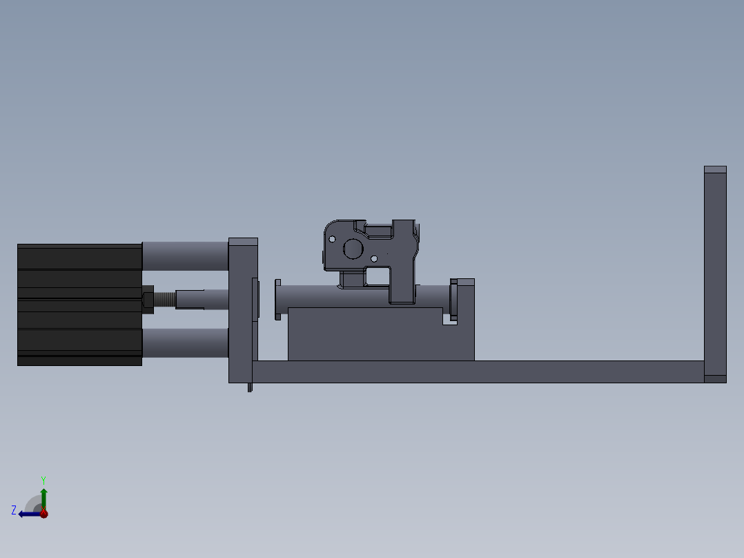 J喷气管总成封15压盖工装X右视图
