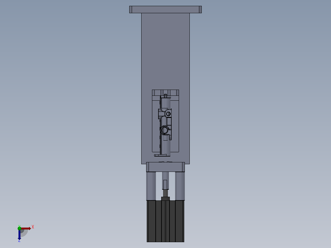 J喷气管总成封15压盖工装X俯视图