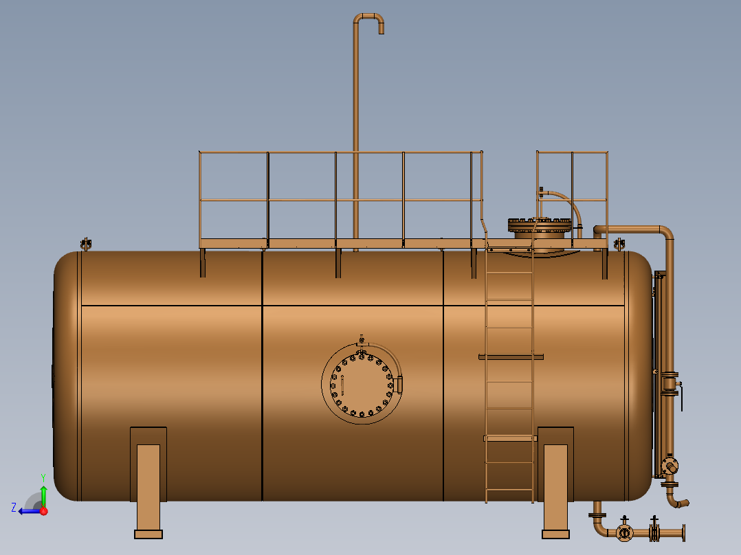 35000L石油储罐sw18可编辑右视图