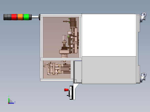 四头自动绕线机3D图纸 E305左视缩略图