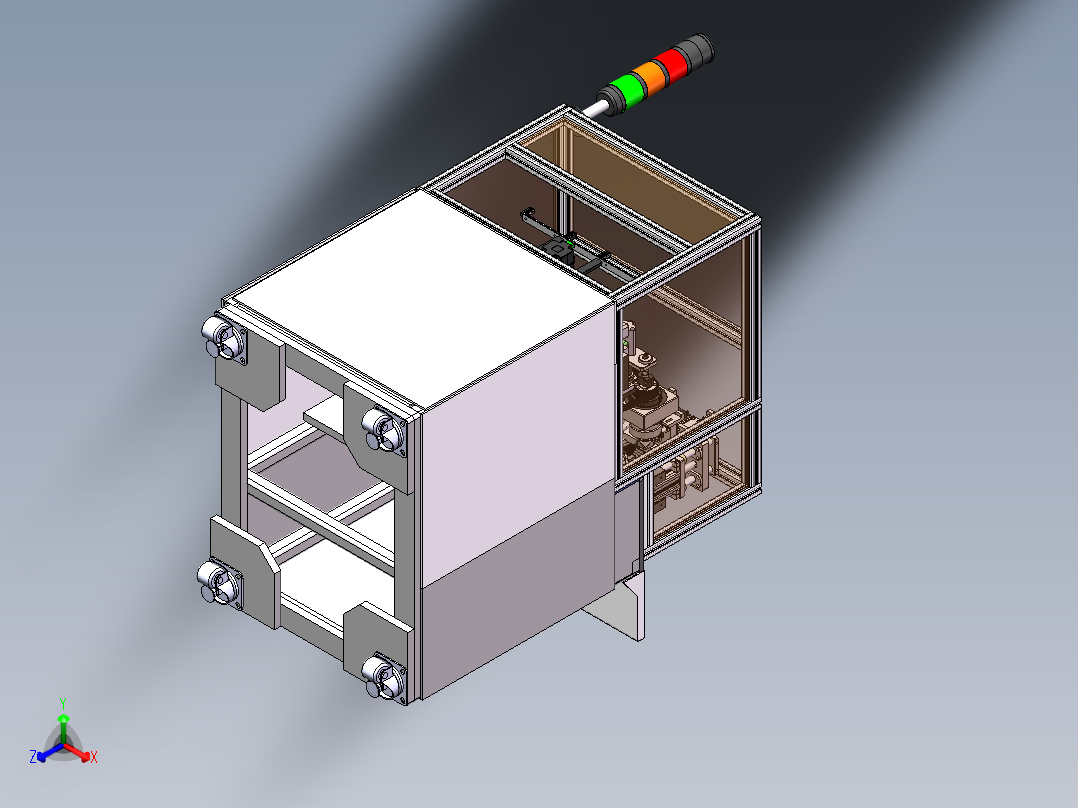 四头自动绕线机3D图纸 E305正等轴测图