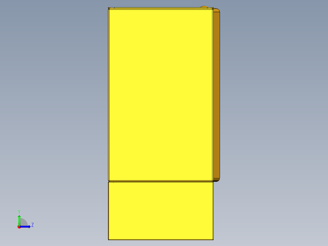自动贩卖机（自动售货机）3D模型左视图