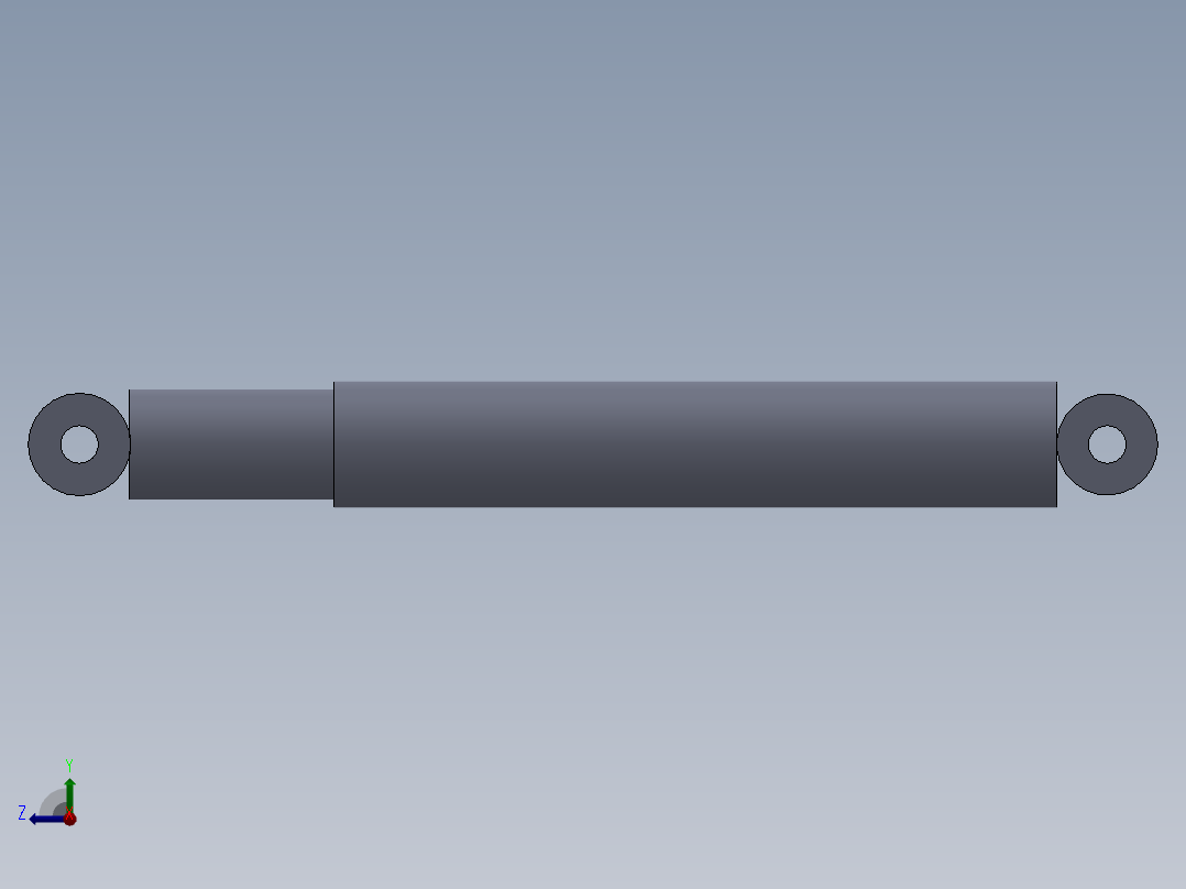 轴线结构右视图