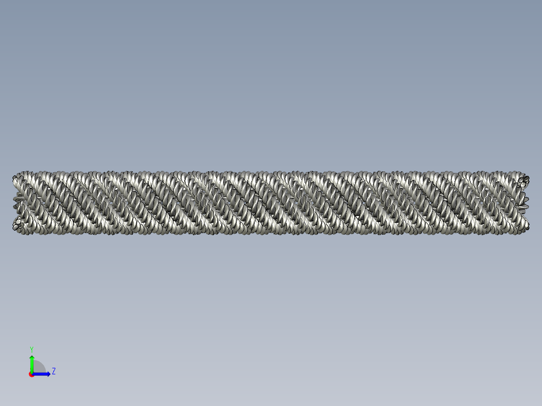 彩色绳子左视图