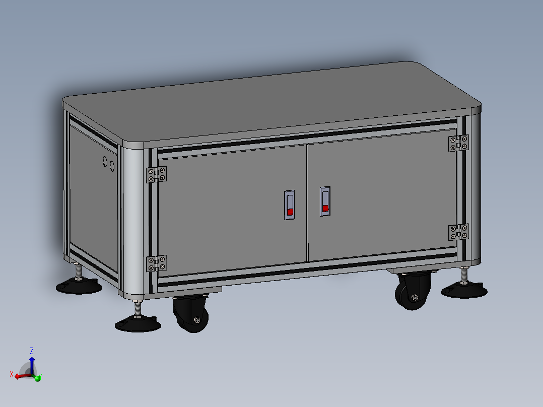 G954 铝合金电气柜主视图