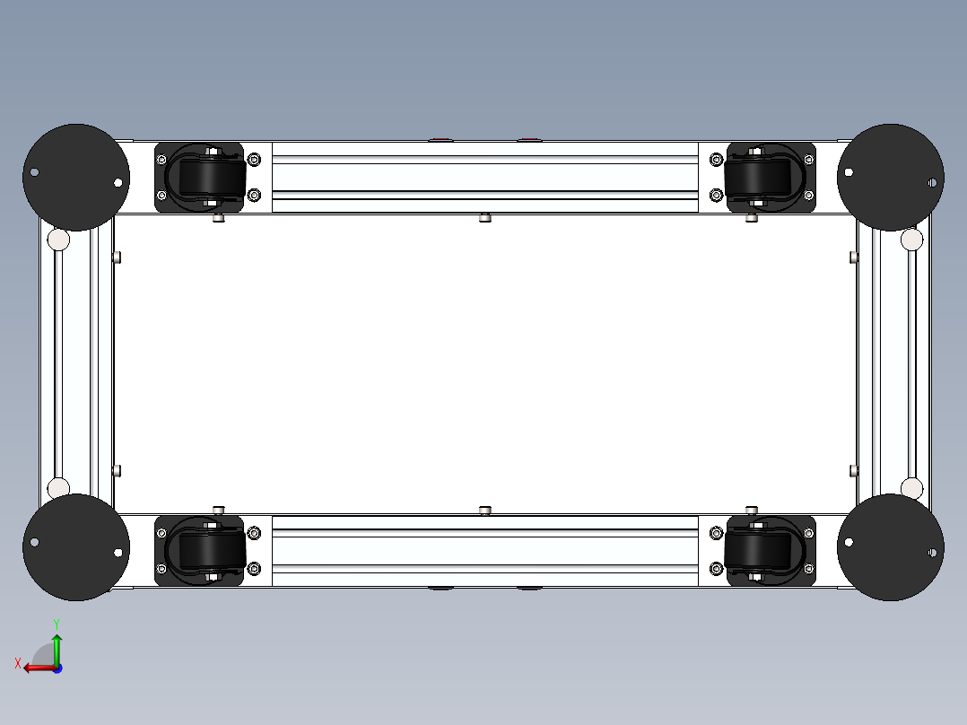 G954 铝合金电气柜后视图