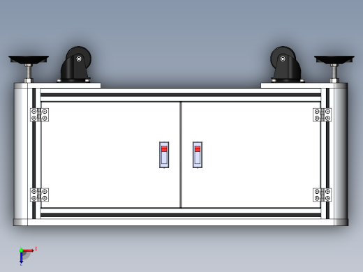 G954 铝合金电气柜俯视缩略图