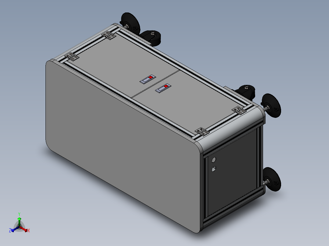 G954 铝合金电气柜正等轴测图