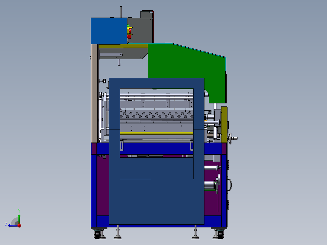 包装封切机右视图