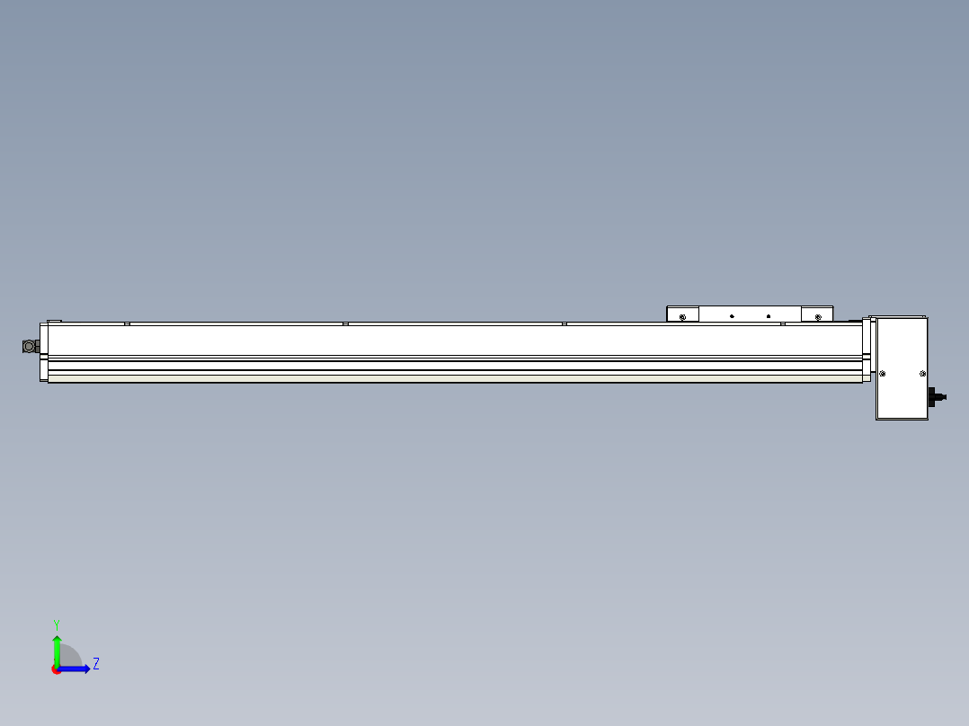 Toyo东佑达直线模组-ECB17-800-LD左视图