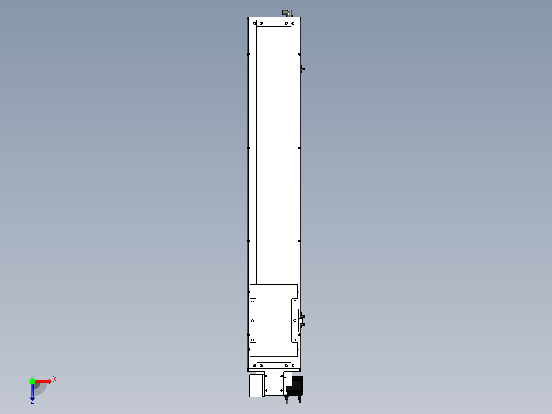 Toyo东佑达直线模组-ECB17-800-LD俯视图