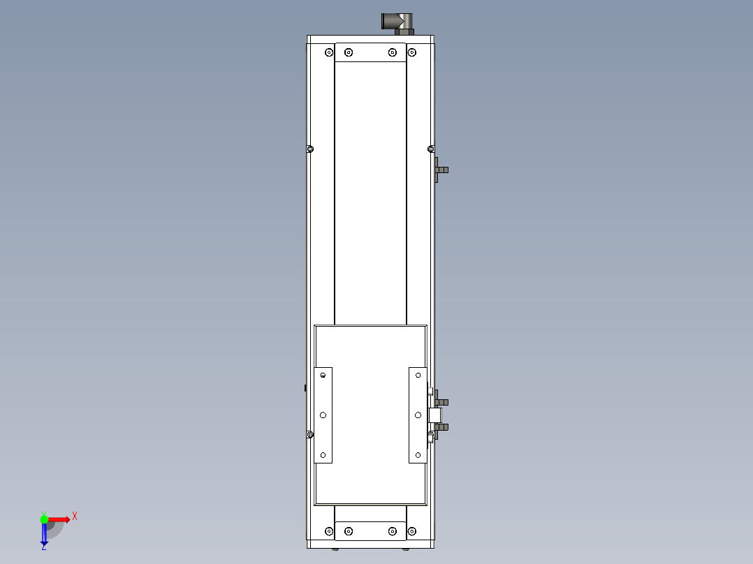 Toyo东佑达直线模组-ECH14-250-BM-200W+煞車俯视图