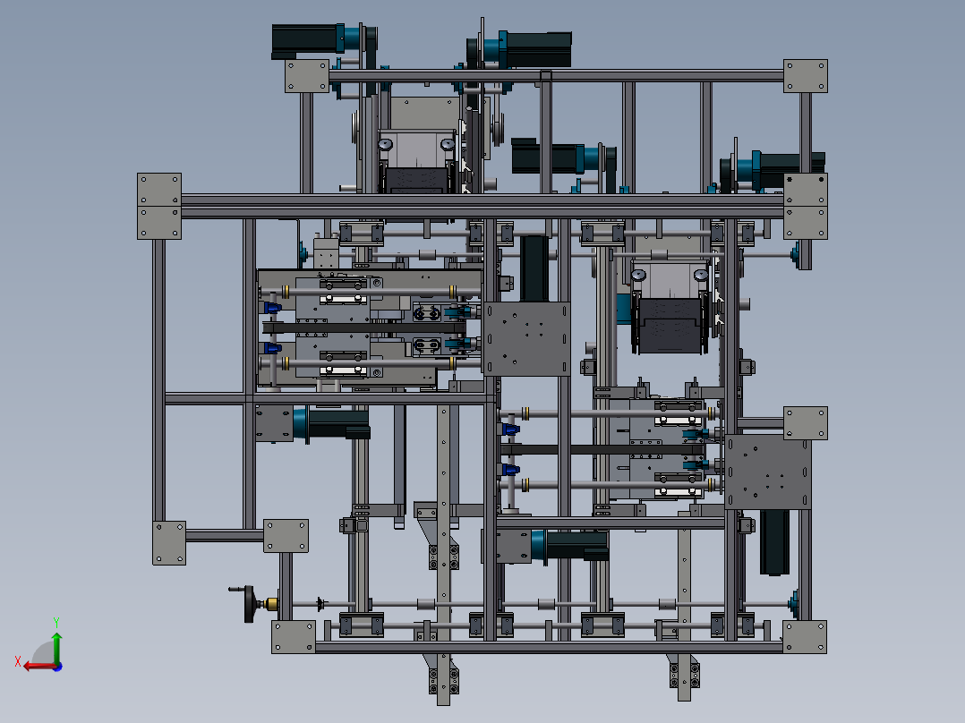 纸盒包装机后视图