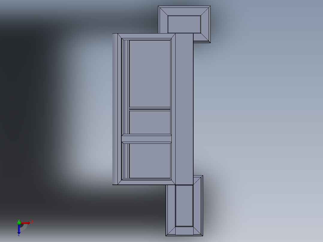 商场总索引模型俯视图