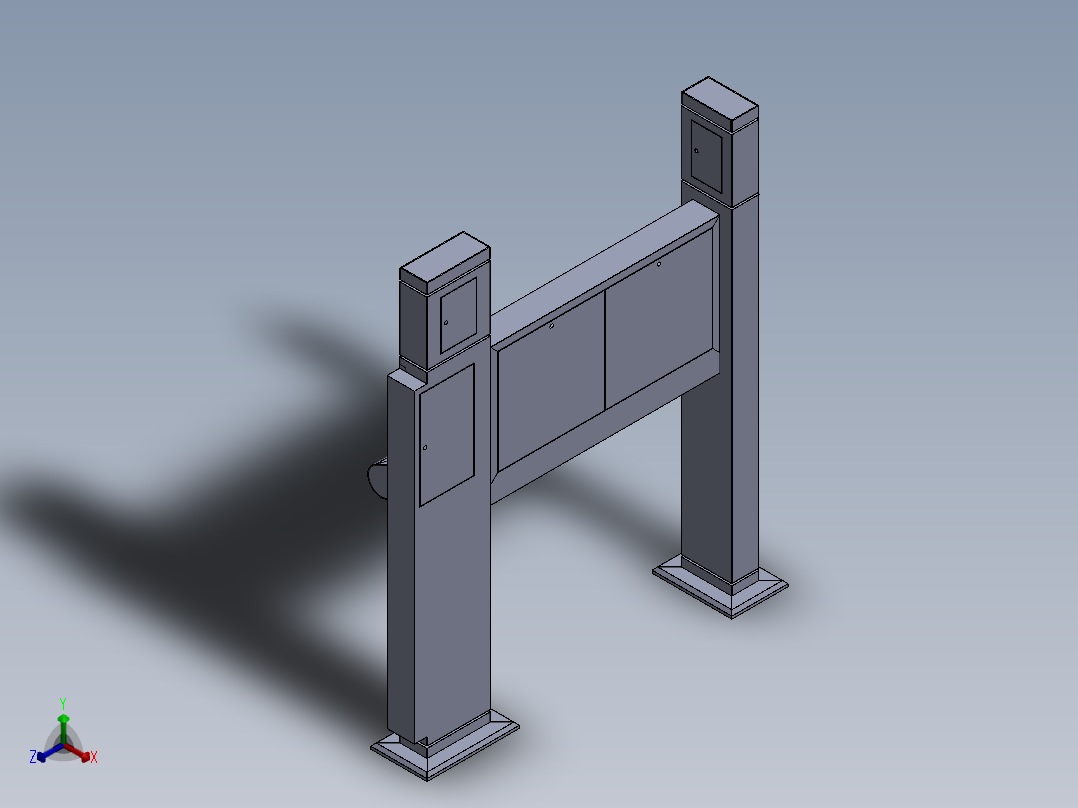 商场总索引模型正等轴测图