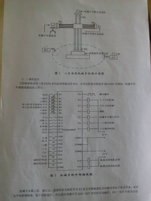 基于PLC的三自由度机械手控制系统的设计与实现（全部结清）缩略图