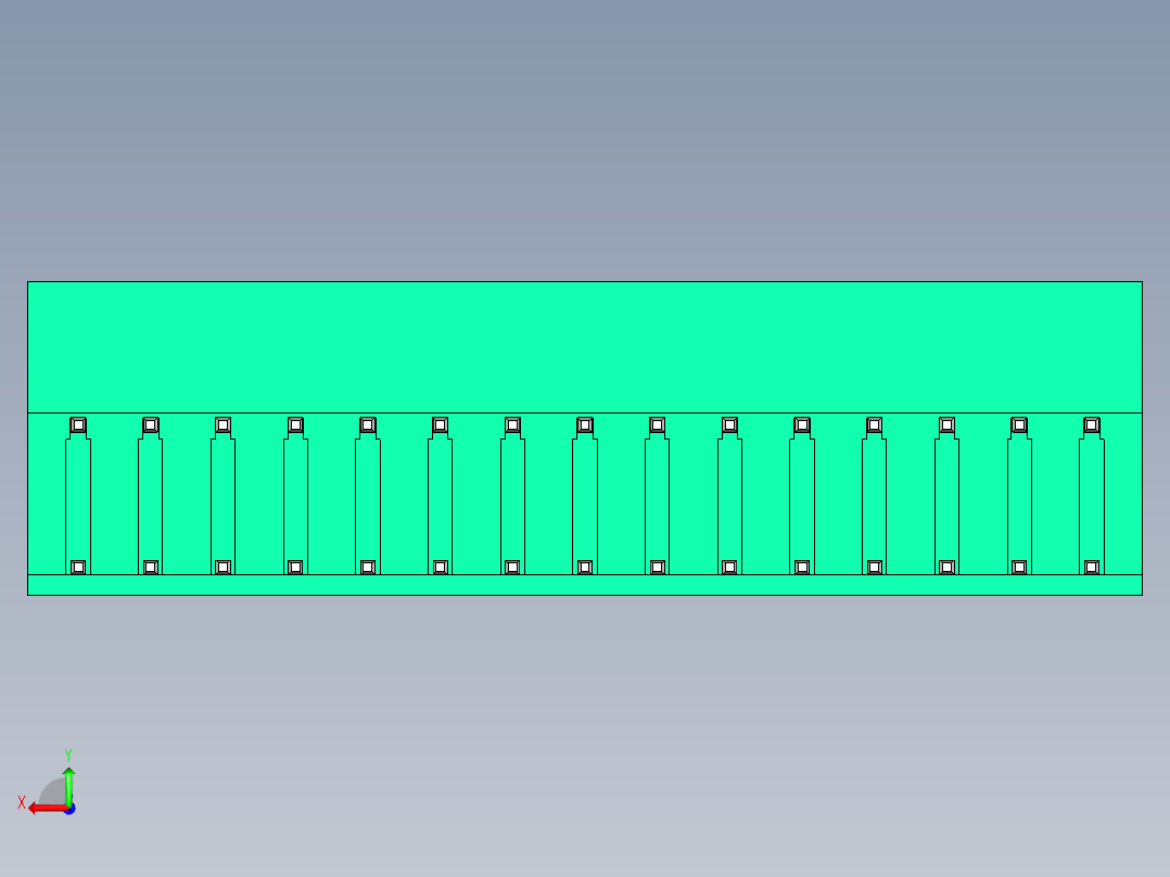 DEGSON 2EDG 系列 5.08mm 可插拔接线端子组-2EDGRH-5.08-30P-14-00AH后视图