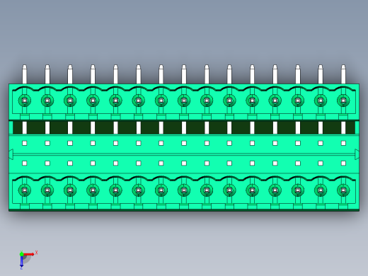 DEGSON 2EDG 系列 5.08mm 可插拔接线端子组-2EDGRH-5.08-30P-14-00AH俯视缩略图
