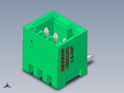 DEGSON 15EDG 系列 2.5mm 接线端子包-15EDGRC-2.5-03P-14-00AH