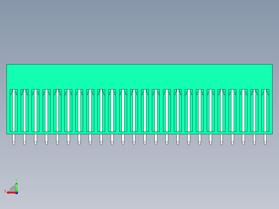 DEGSON 15EDG 系列 3.5mm 插拔式接线端子 FullPack-15EDGVT-3.5-48P-14-00AH后视图
