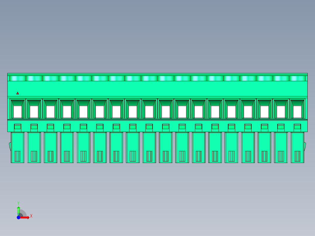 DEGSON 15EDG 系列 3.5mm 插拔式接线端子 FullPack-15EDGKA-3.5-18P-14-00AH前视图