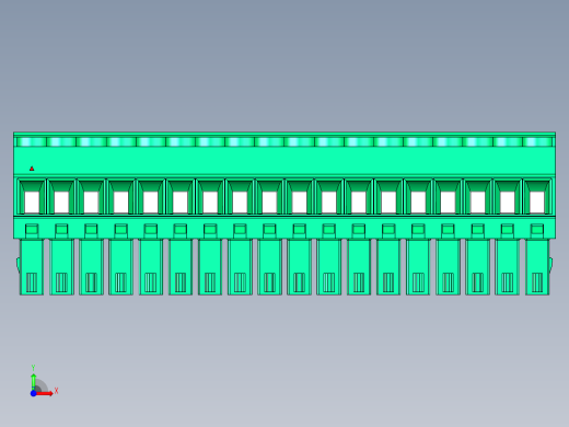 DEGSON 15EDG 系列 3.5mm 插拔式接线端子 FullPack-15EDGKA-3.5-18P-14-00AH前视缩略图