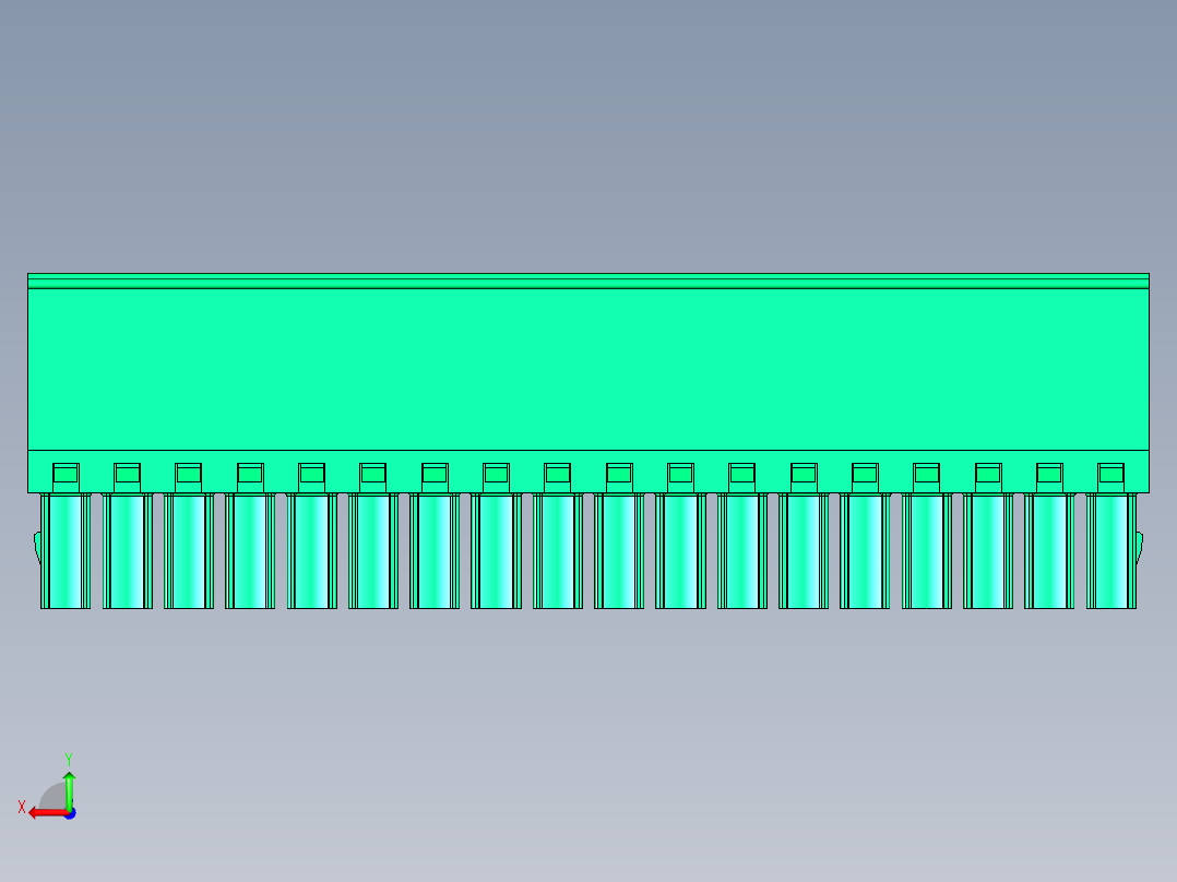 DEGSON 15EDG 系列 3.5mm 插拔式接线端子 FullPack-15EDGKA-3.5-18P-14-00AH后视图
