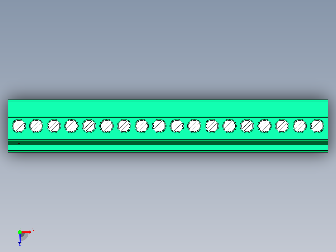 DEGSON 15EDG 系列 3.5mm 插拔式接线端子 FullPack-15EDGKA-3.5-18P-14-00AH俯视图