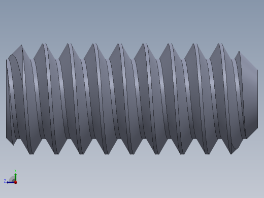 UNC 平头紧定螺钉-UNC SET SCREW 6-32 x0.3125.SLDPRT右视缩略图