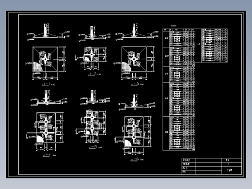 某六层一字型框架办公楼建筑图结构图计算书