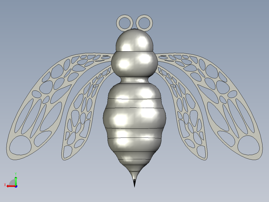 蜜蜂模型图后视图