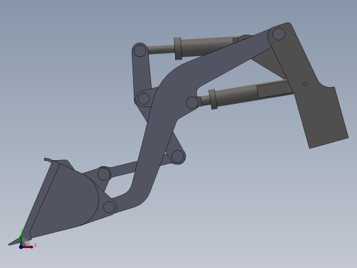ZL50装载机工作装置设计（含三维前视缩略图