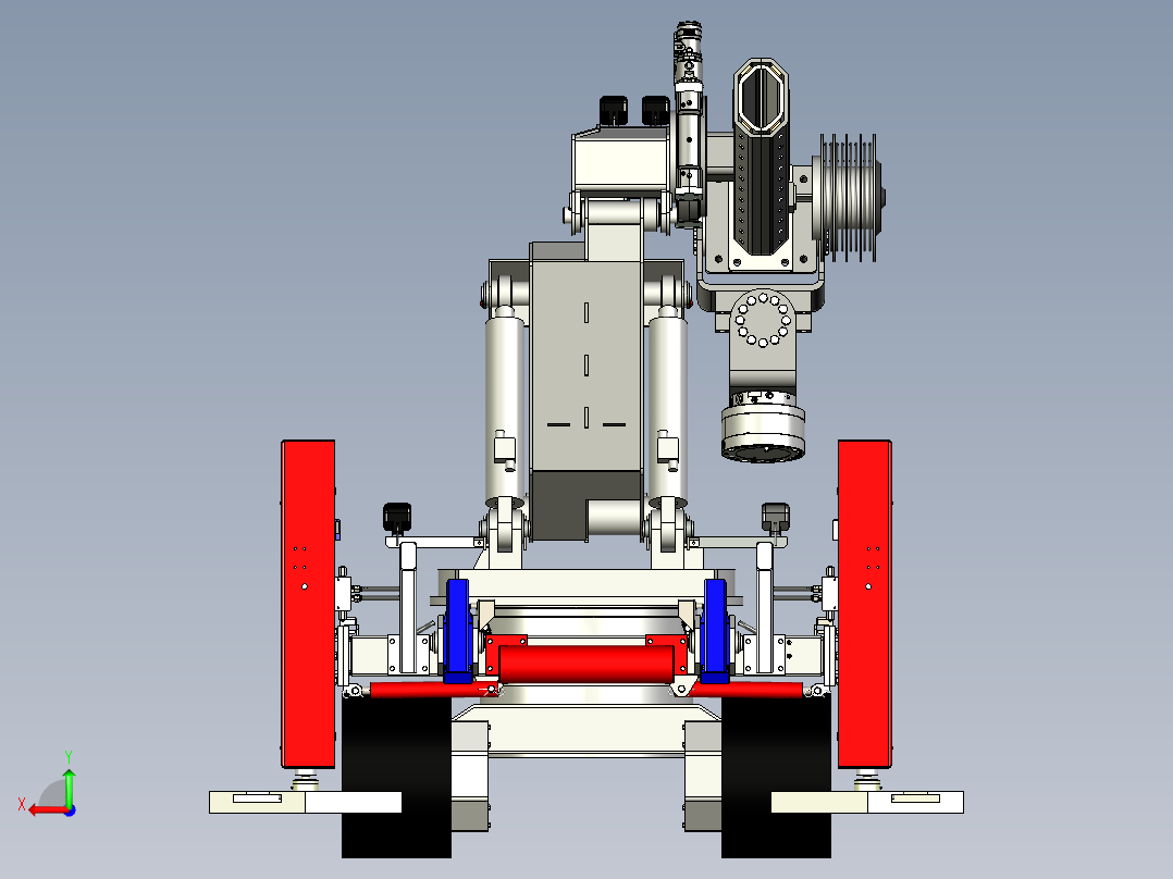 Robot BRUTUS履带机器后视图