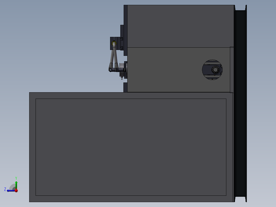 汽车稳定杆疲劳试验机右视图