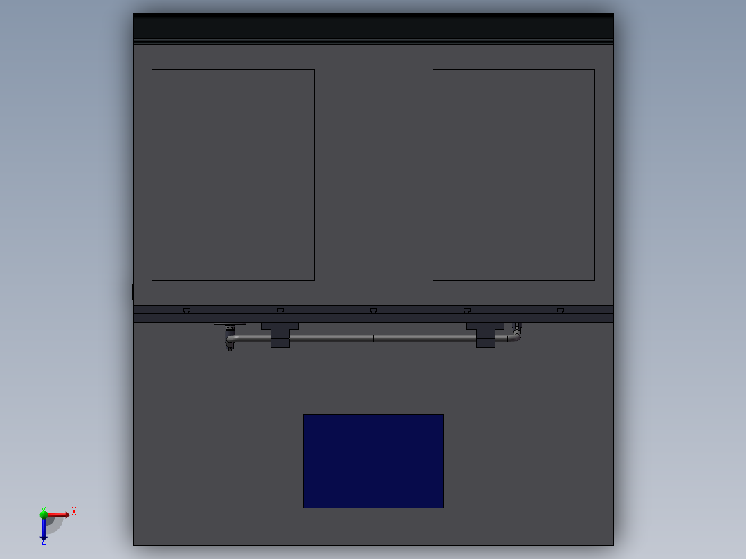 汽车稳定杆疲劳试验机俯视图