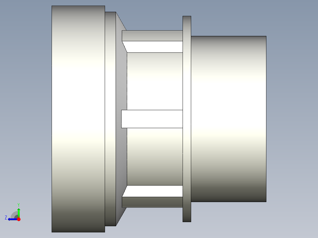 13FBRV 结合布什与BSP的阳螺纹端右视图