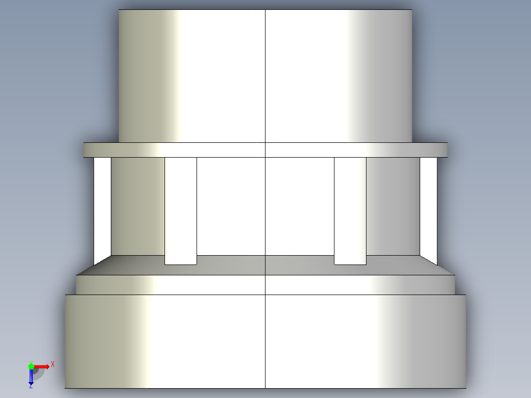 13FBRV 结合布什与BSP的阳螺纹端俯视图
