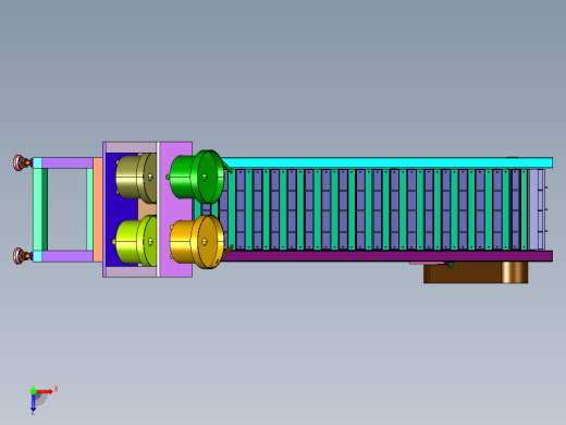 振动盘定量零件入盒输送设备俯视缩略图