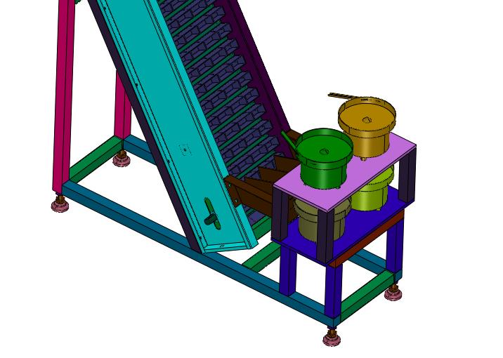 振动盘定量零件入盒输送设备