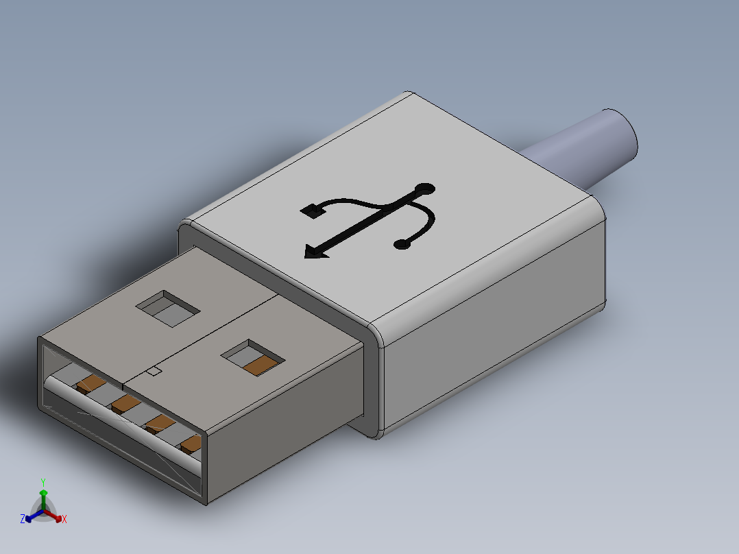 usb 8正等轴测图