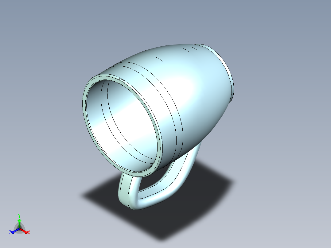 杯子正等轴测图