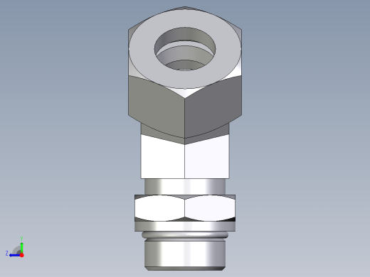 卡套式工业通用硬管接头EO_Adjustable_locknut_45_deg_elbow_VEE25ZSMORCF右视缩略图