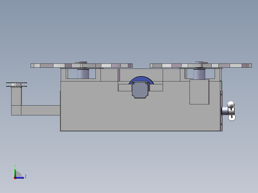 高压线除冰机左视图