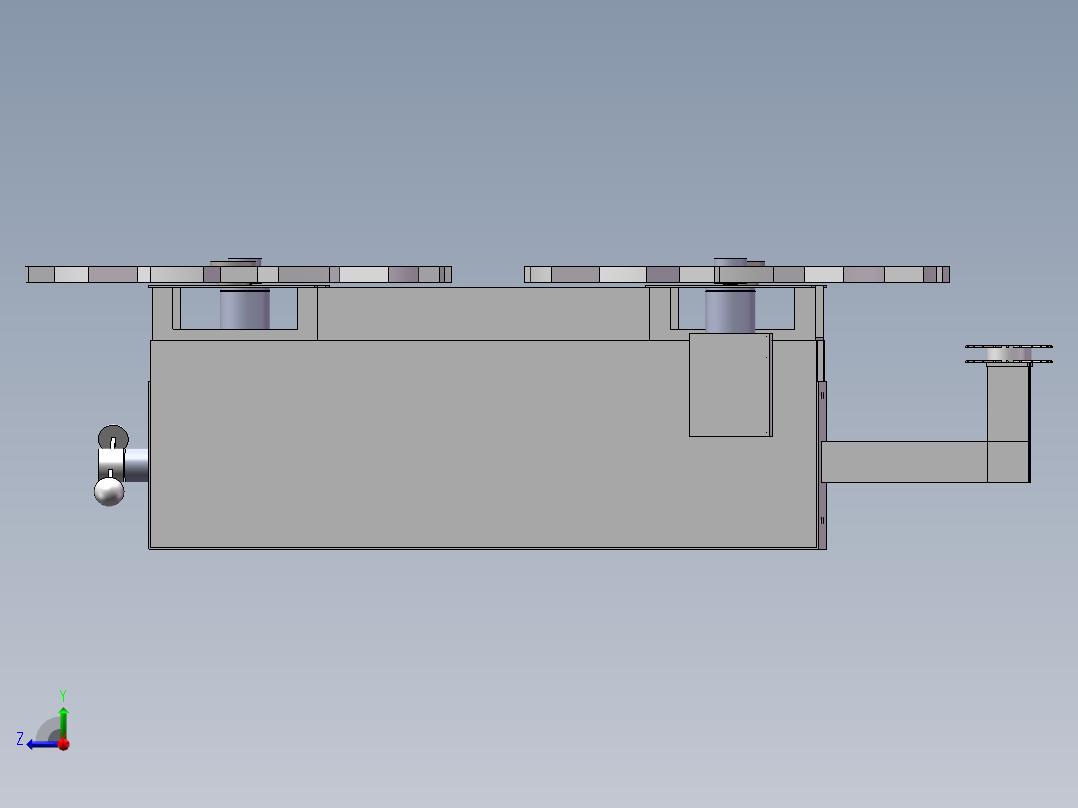 高压线除冰机右视图