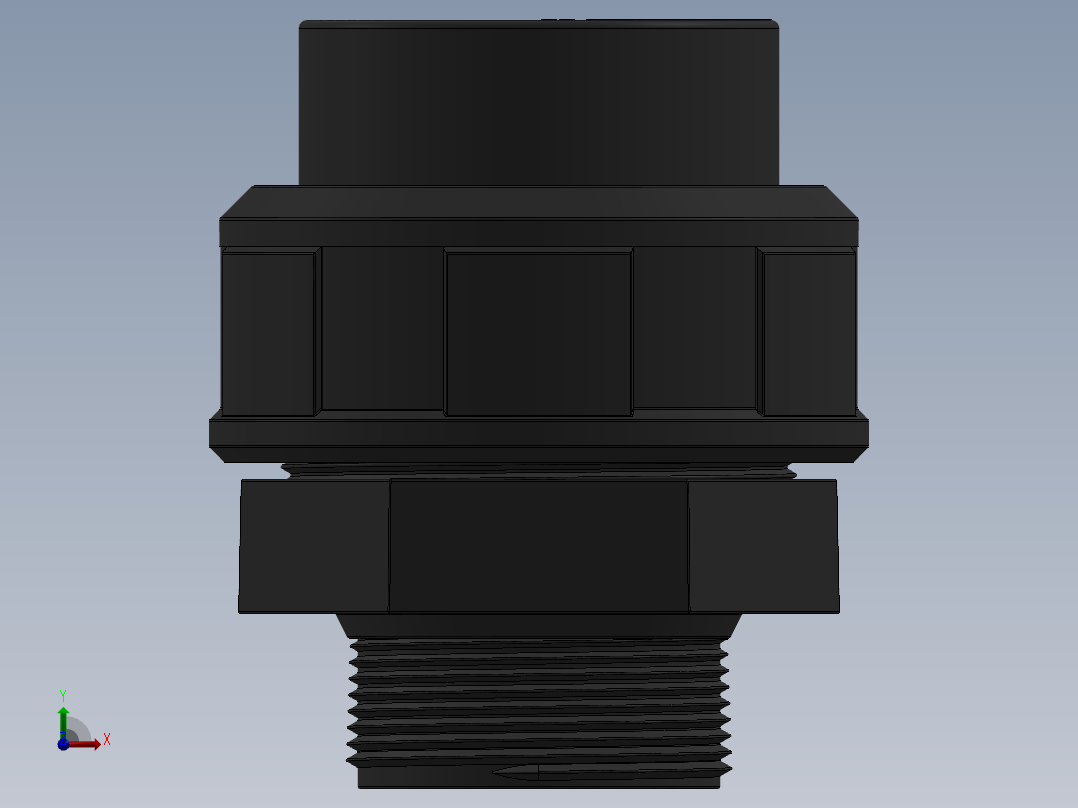 PVC接头50mm前视图