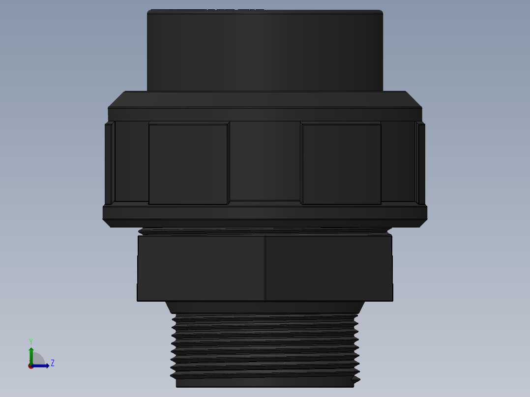 PVC接头50mm左视图