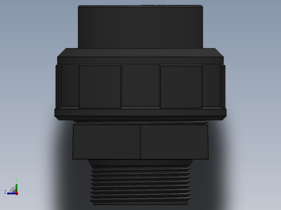 PVC接头50mm右视图